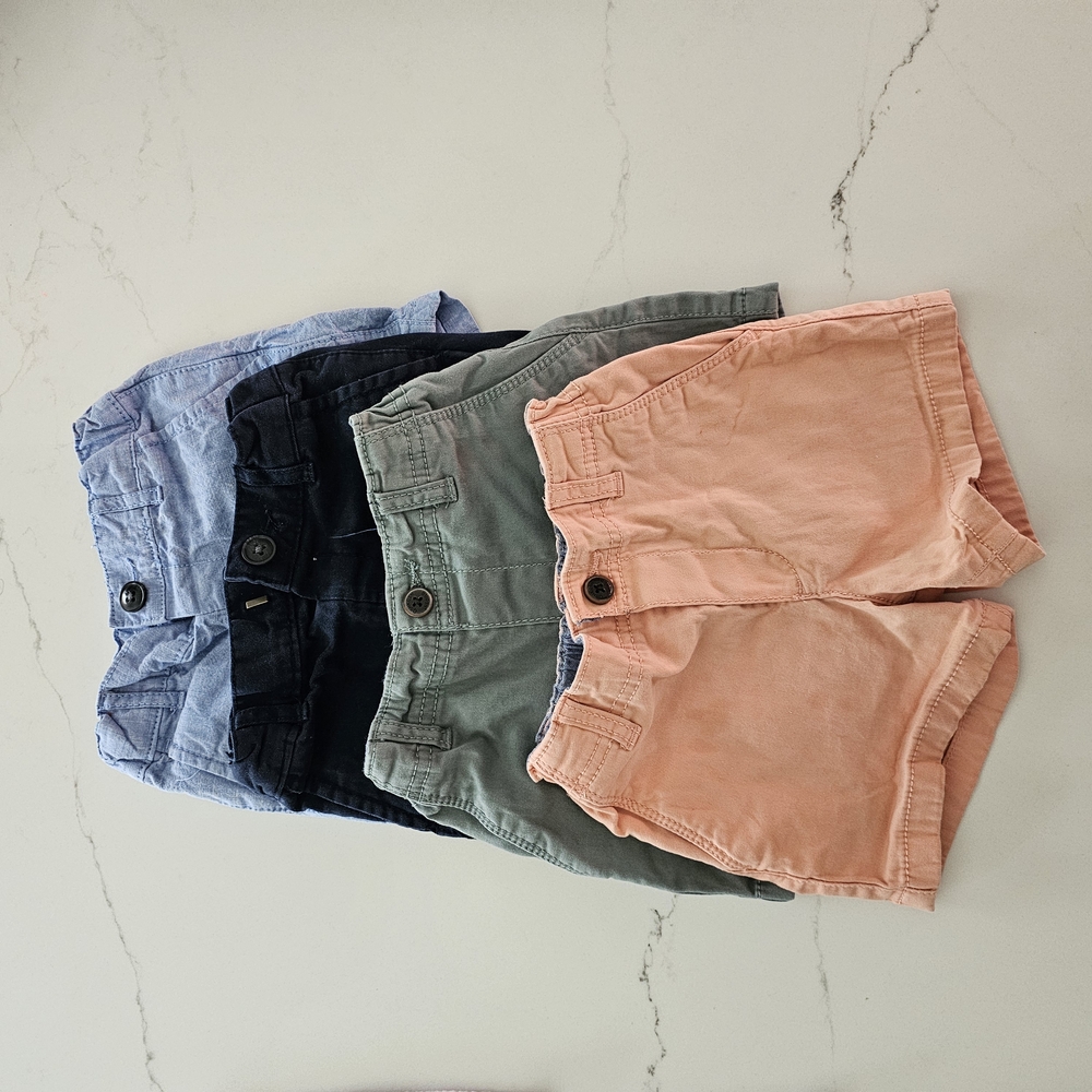 Oshkosh & Childrens Place BoyCasuShorts Se - Light Blue, Navy, Green, Peach